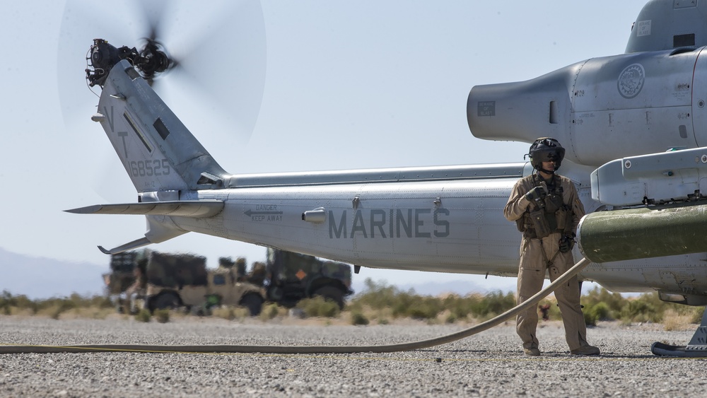 Marines with HMLA-367 Utilize A FARP During ITX 3-18
