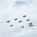 U.S. &amp; French Navy Flyover for Chesapeake 2018