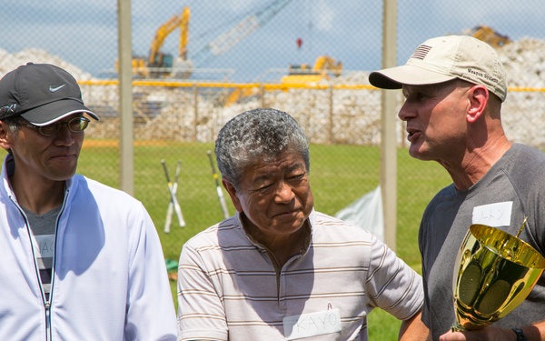 ODB, Henoko, Marines play softball aboard Camp Schwab