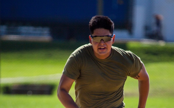 ODB, Henoko, Marines play softball aboard Camp Schwab