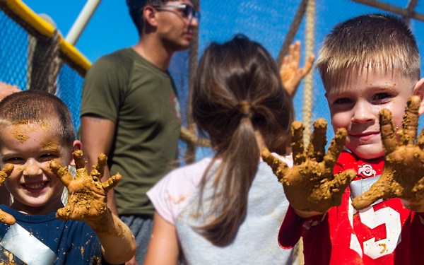 ODB, Henoko, Marines play softball aboard Camp Schwab