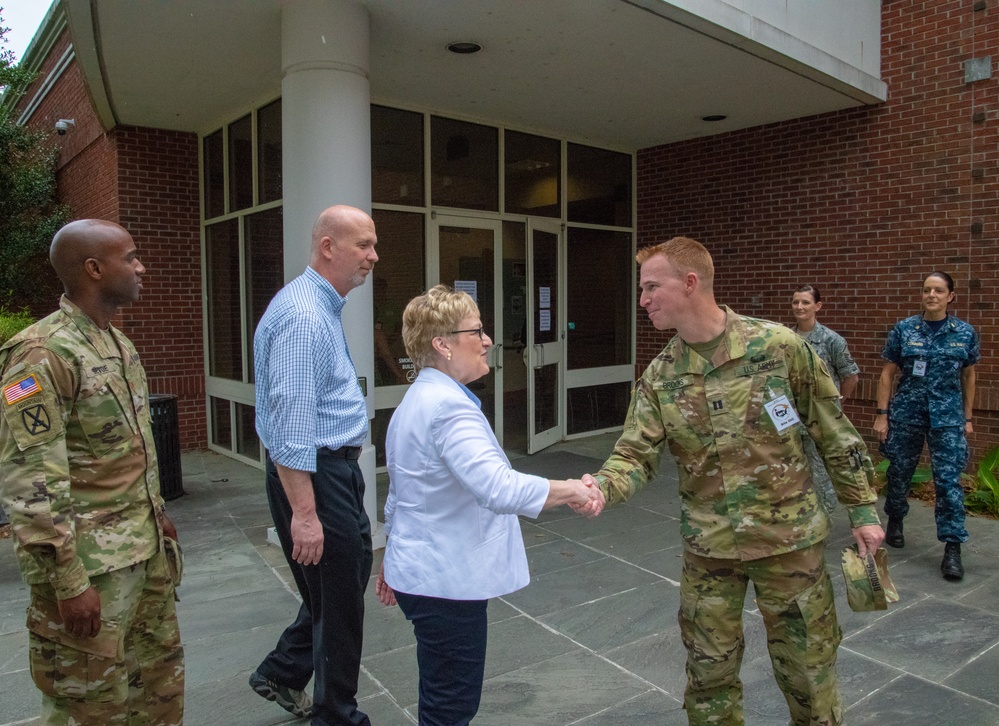 Distinguished visitors tour Operation Empower Health sites
