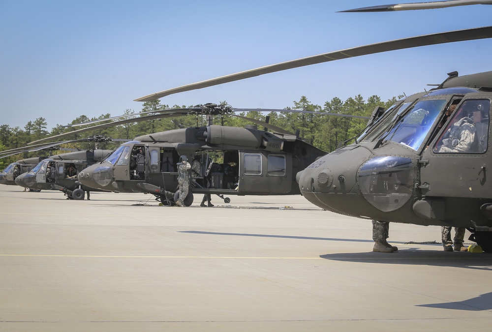 1-150th Assault Helicopter Battalion flightline operations