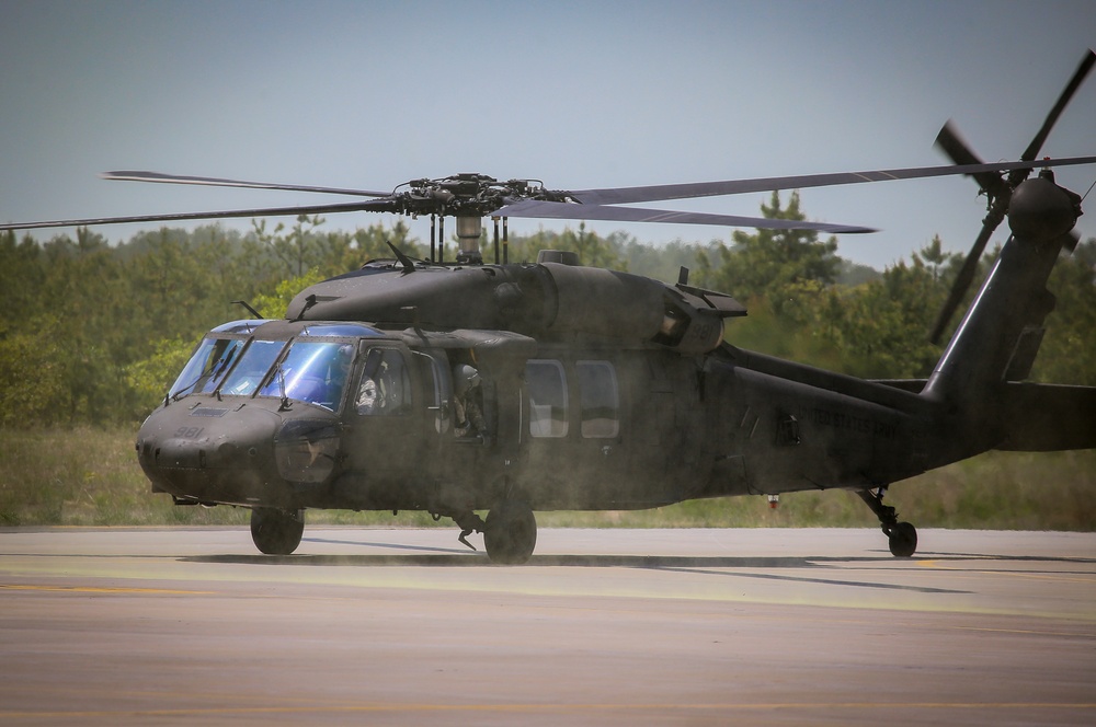 1-150th Assault Helicopter Battalion flightline operations