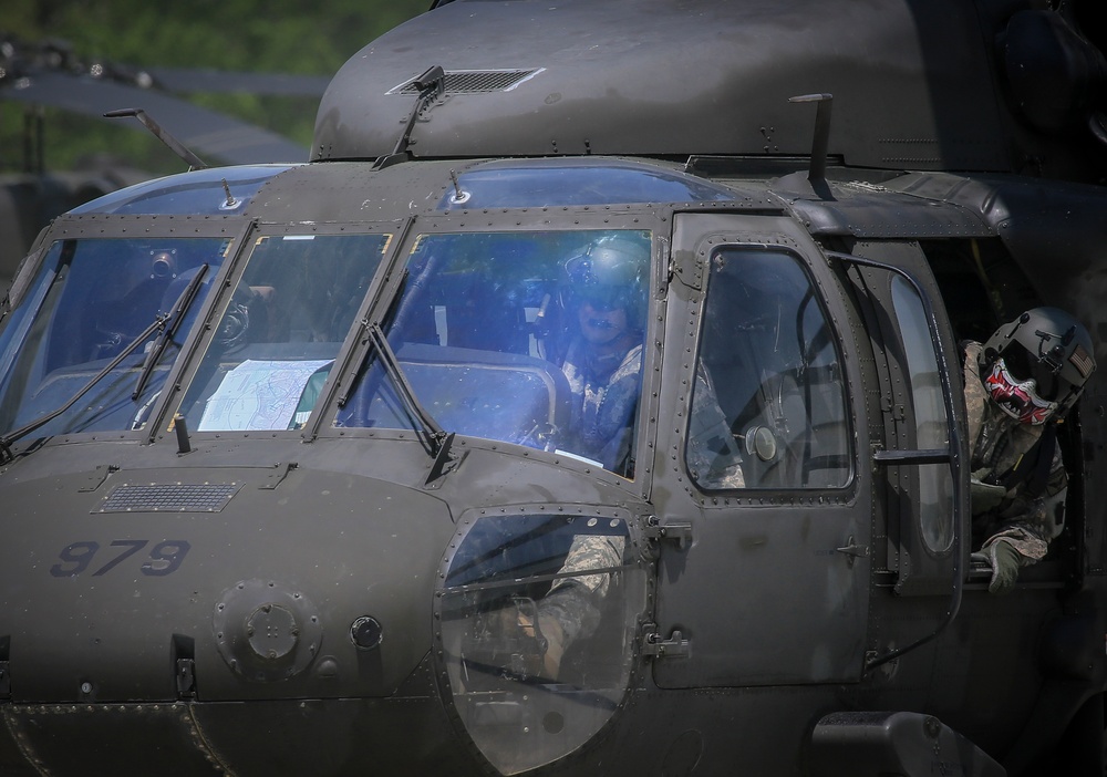 1-150th Assault Helicopter Battalion flightline operations