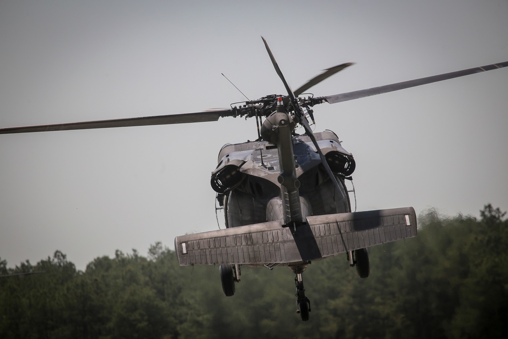 1-150th Assault Helicopter Battalion flightline operations