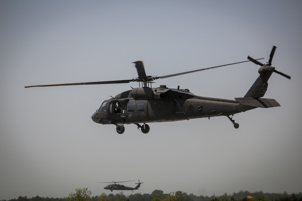 1-150th Assault Helicopter Battalion flightline operations