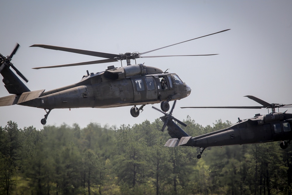 1-150th Assault Helicopter Battalion flightline operations