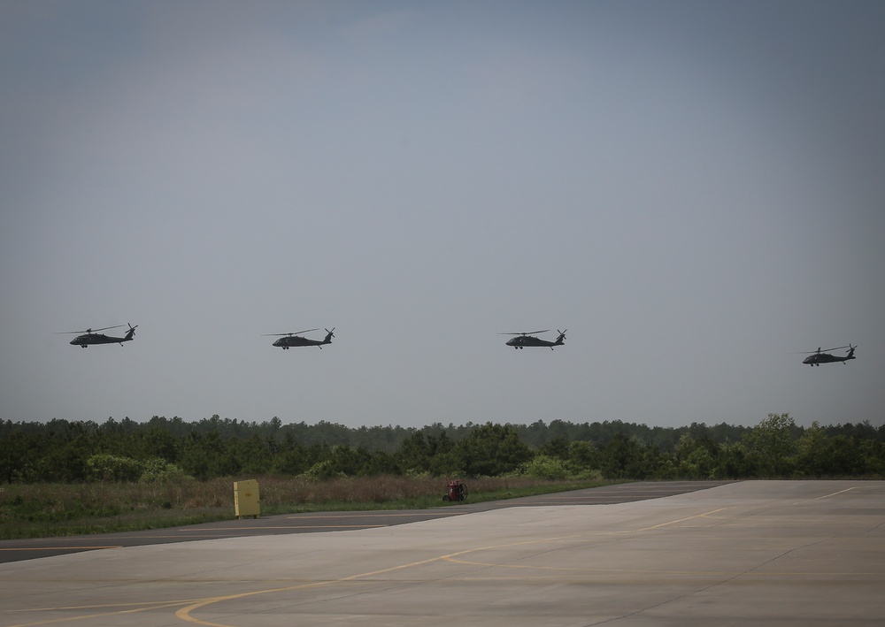 1-150th Assault Helicopter Battalion flightline operations