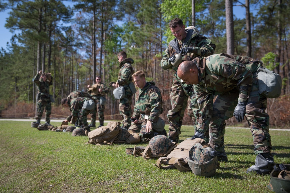 VMGR-252 conducts CBRN defense training