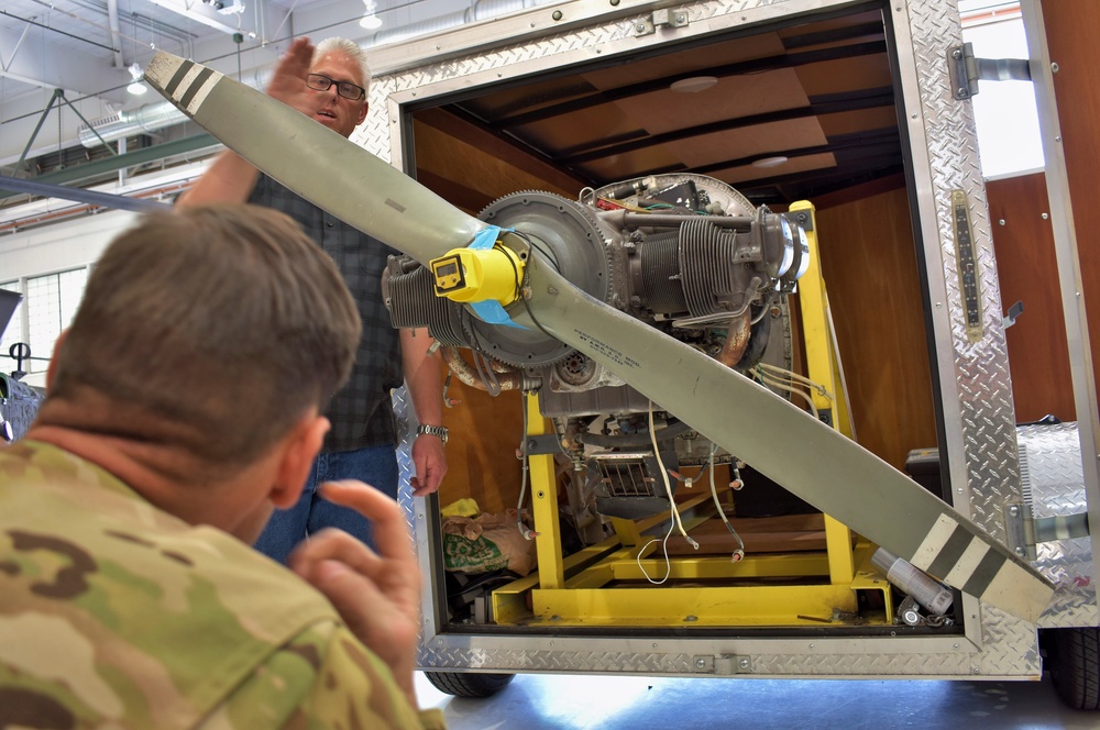 An educated force: aviation mechanics train for federal license