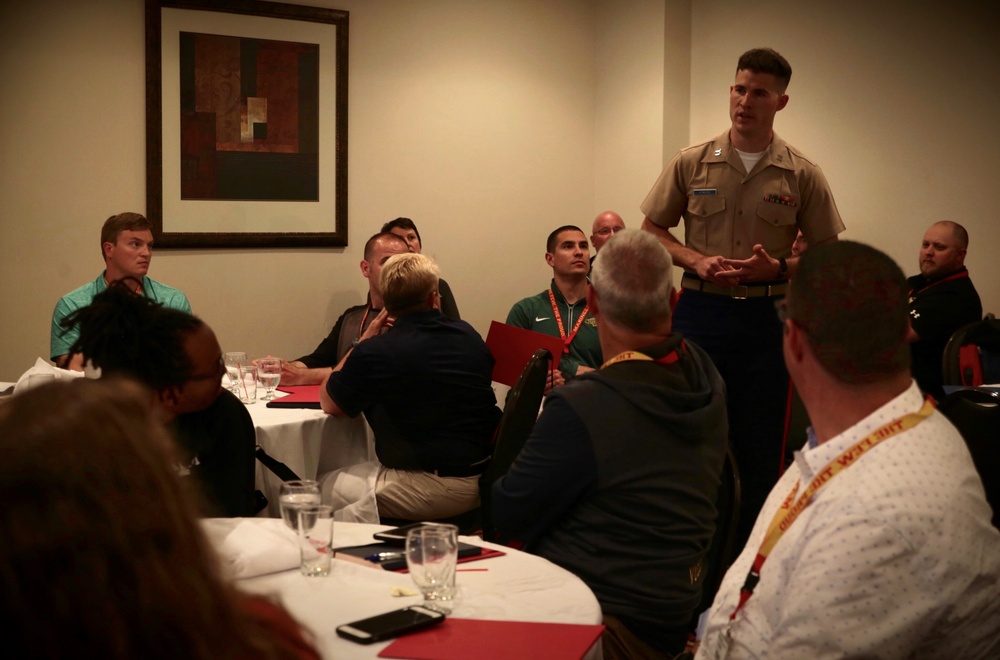 Coaches learn Marine leadership at Workshop