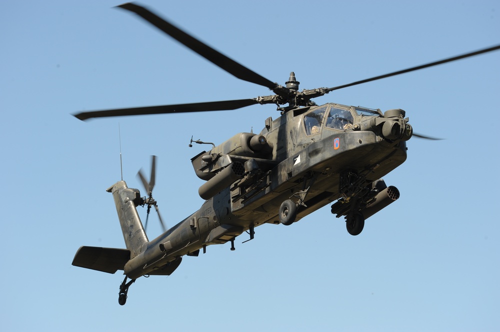 Apache AH-64 Helicopter Gunnery