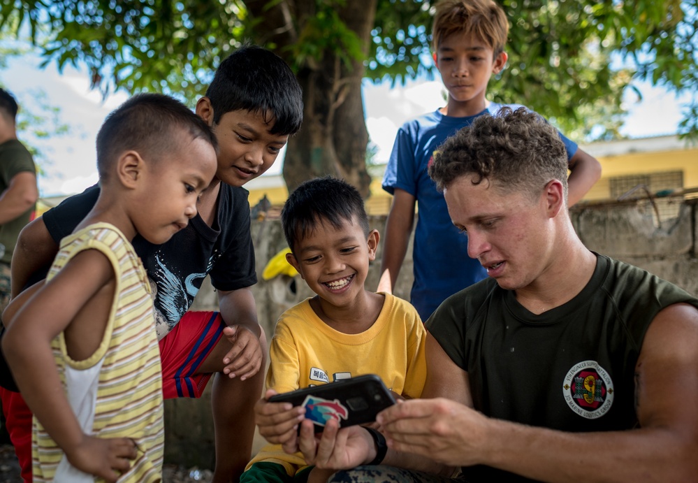 Balikatan 18: U.S. Marines Play Basketball With Philippine Army Soldiers