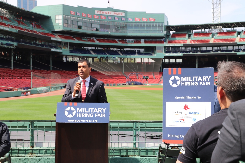 Military Hiring Event held at Fenway Park