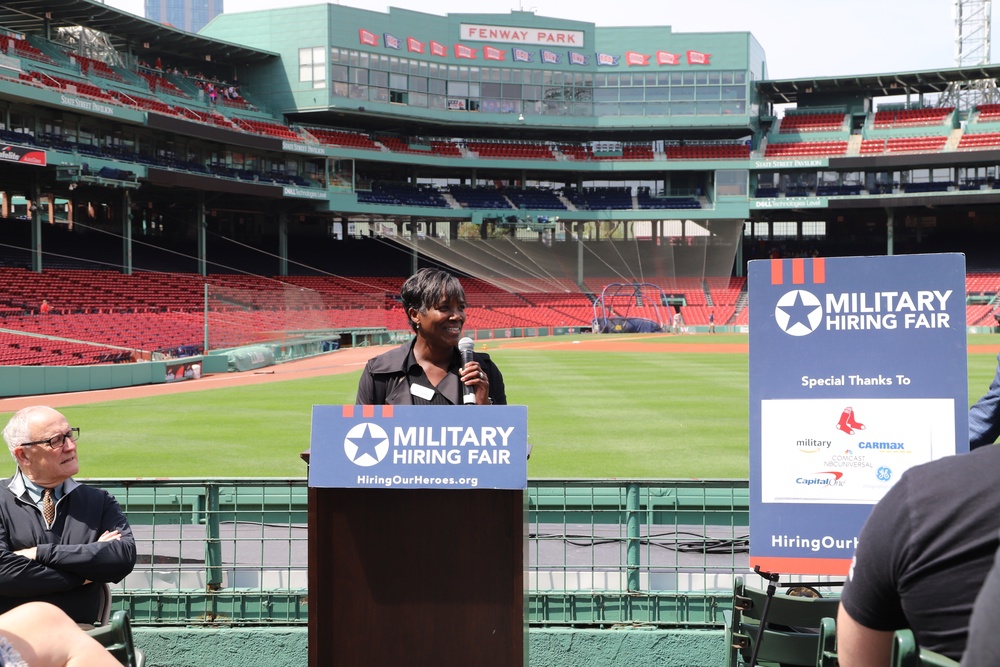 Military Hiring Event held at Fenway Park