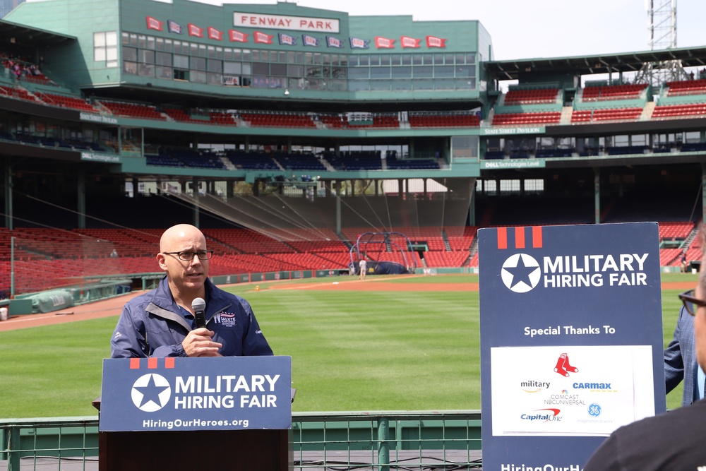 Military Hiring Event held at Fenway Park