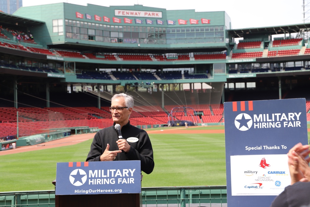 Military Hiring Event held at Fenway Park