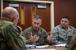 SPMAGTF-SC leaders brief SOUTHCOM commander