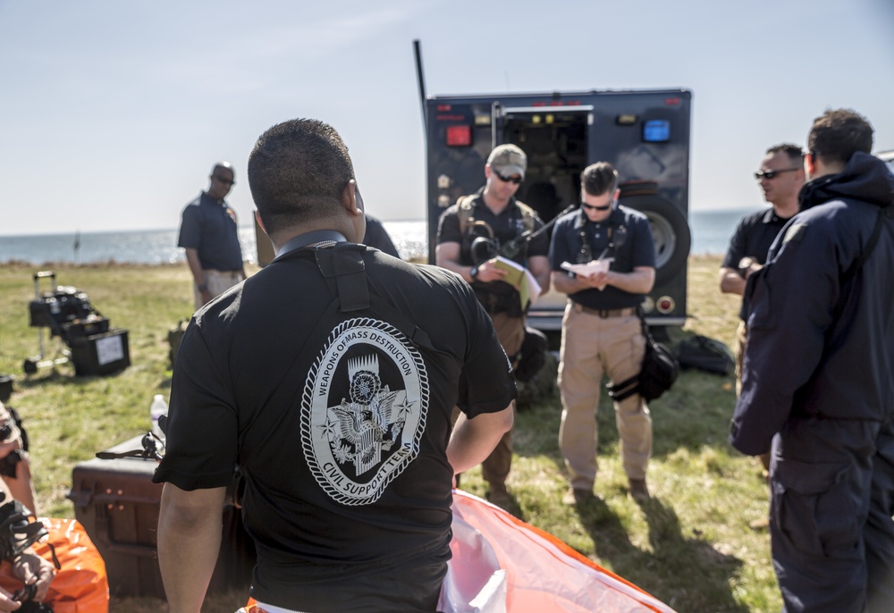 NY National Guard Civil Support Team Trains at Plum Island