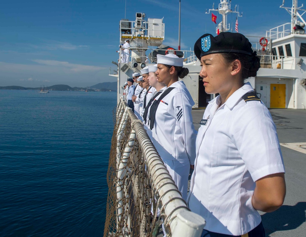 USNS Mercy arrives in Nha Trang, Vietnam