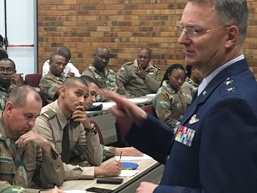 New York National Guard Adjutant General meets with South African military students