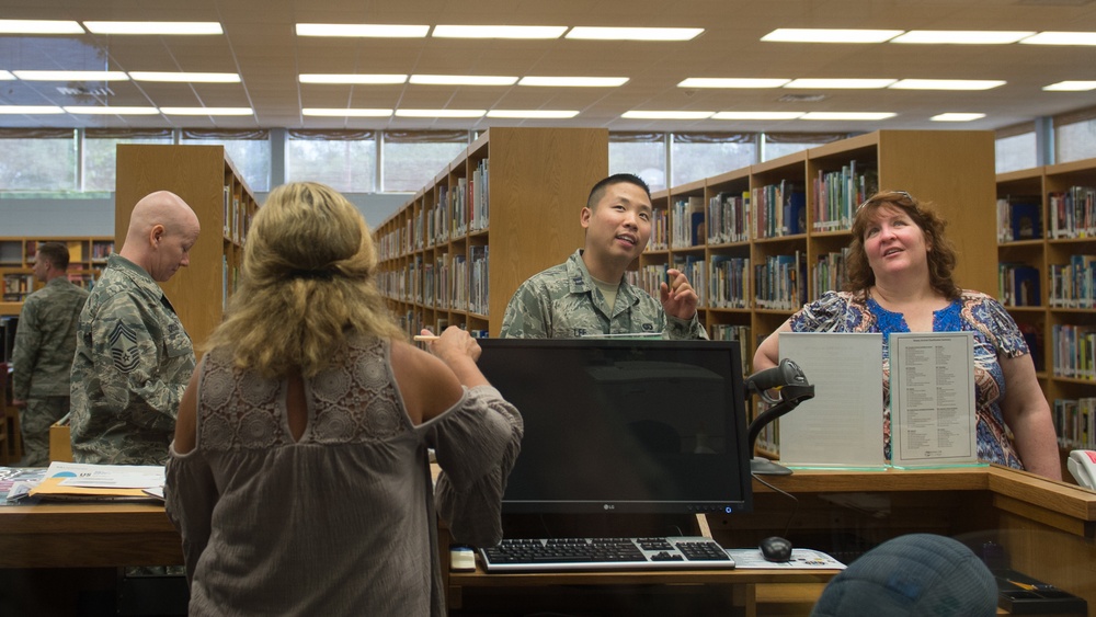 Barksdale Library Reopens