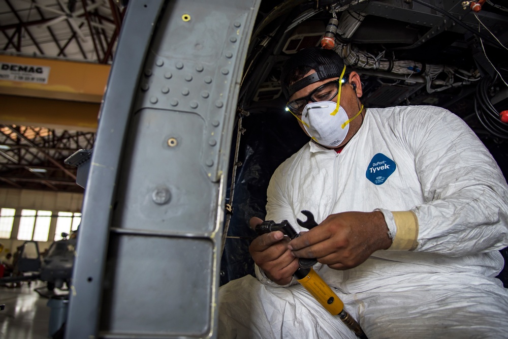 723d AMXS, Army depot rebuild Pave Hawk