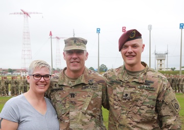 Fort Benning chaplain follows in son’s footsteps to achieve airborne wings