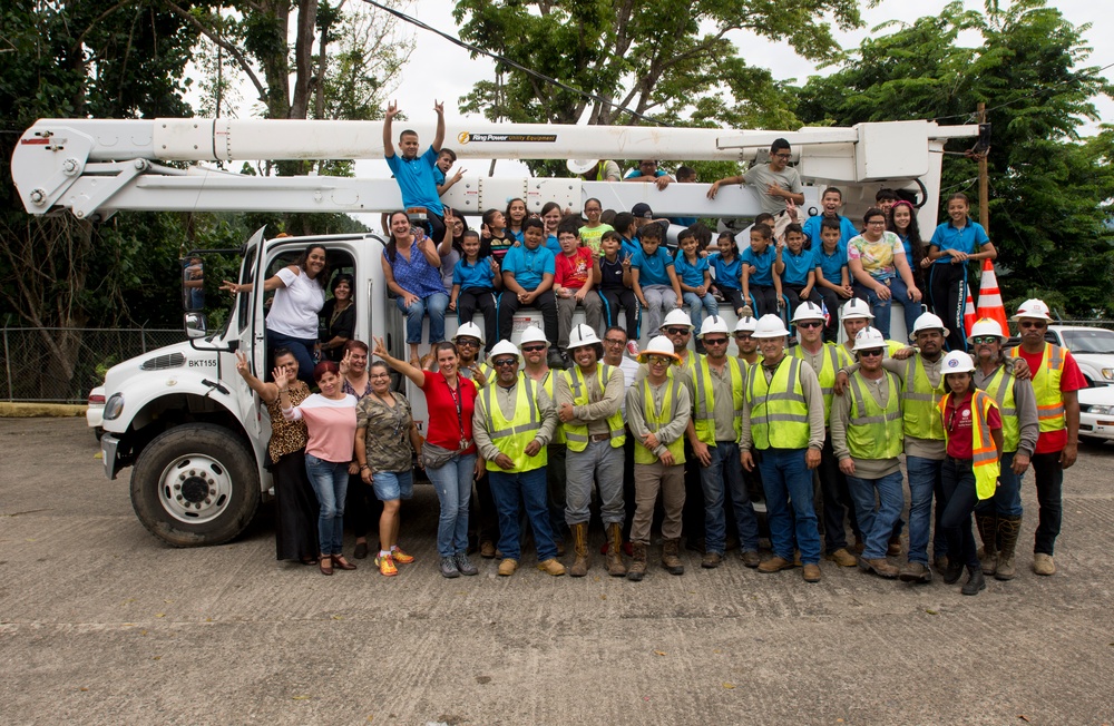 USACE and its contractors restore power to local school