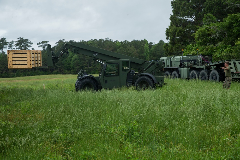 Transportation Support Company moves equipment during command post exercise
