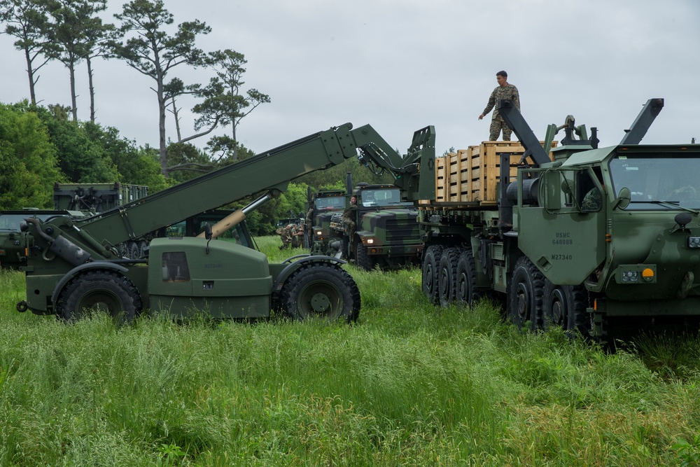 Transportation Support Company moves equipment during command post exercise