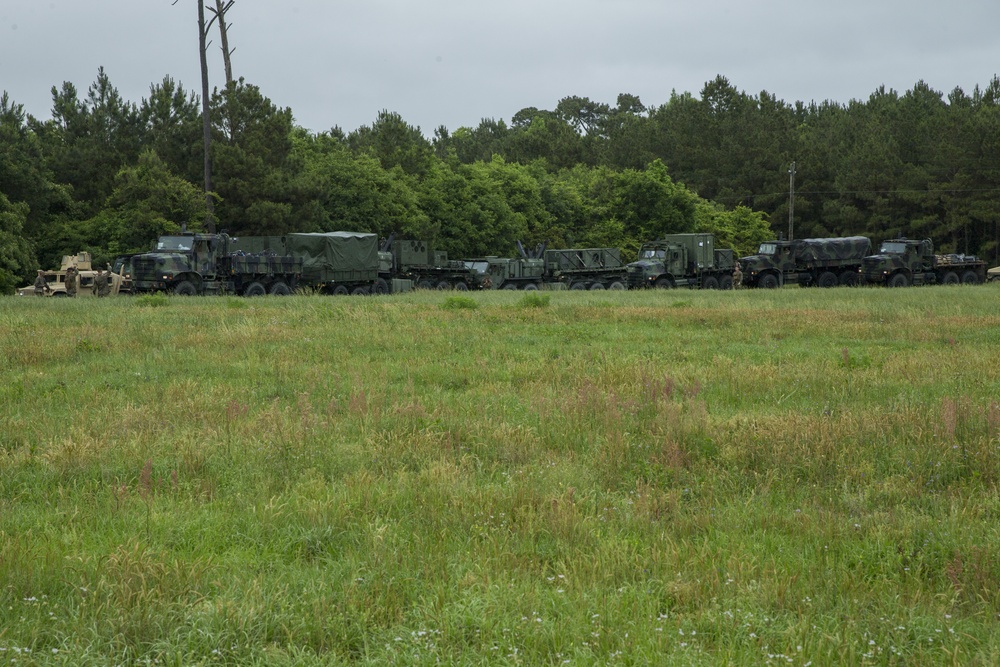 Transportation Support Company moves equipment during command post exercise