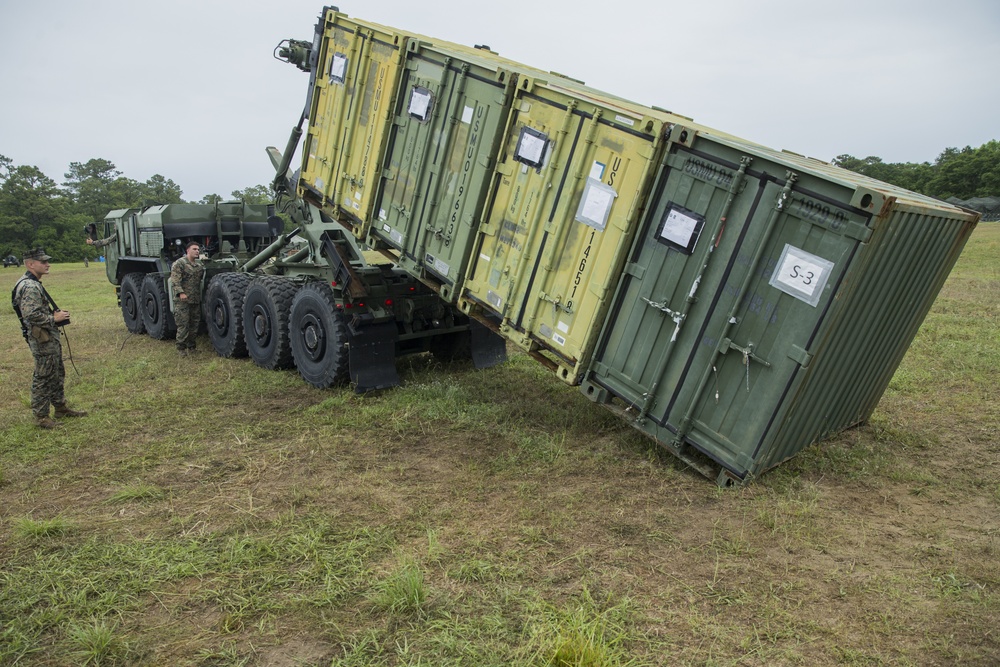 Transportation Support Company moves equipment during command post exercise