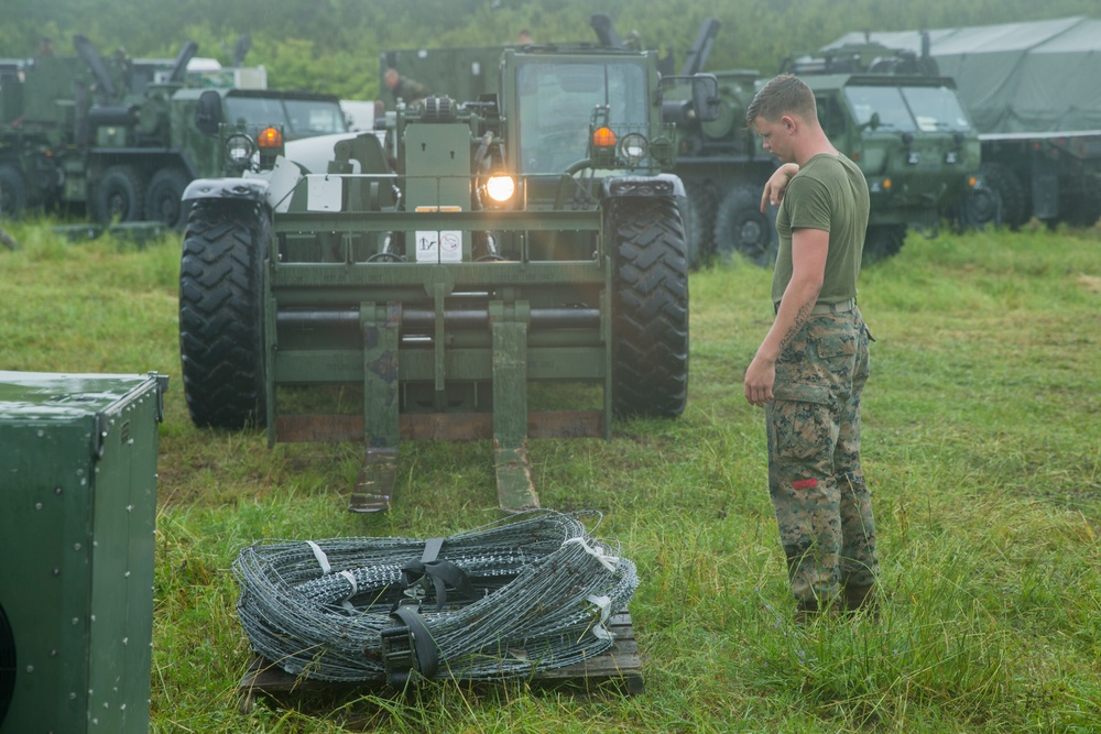 Transportation Support Company moves equipment during command post exercise