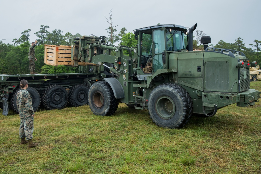 Transportation Support Company moves equipment during command post exercise