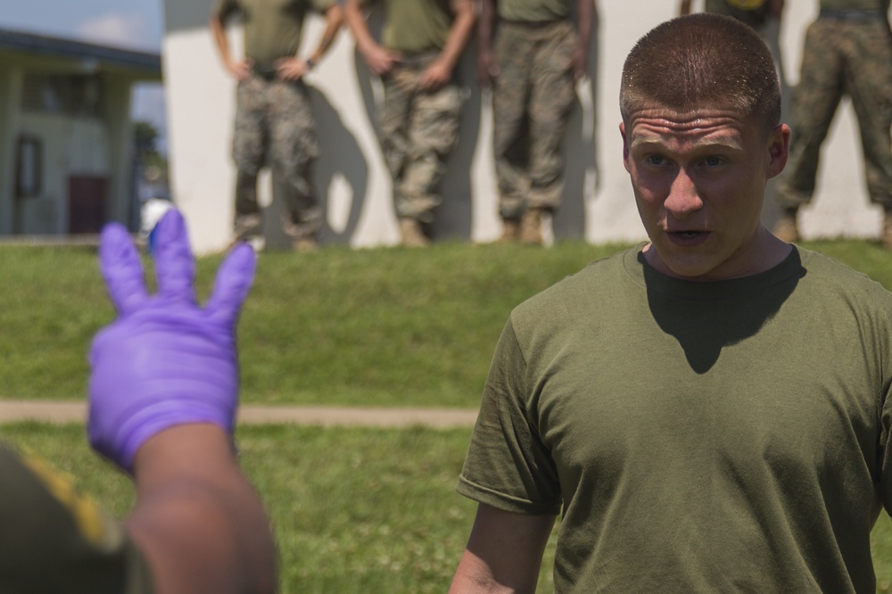 DVIDS Images CLB31 Marines train using pepper spray [Image 5 of 8]