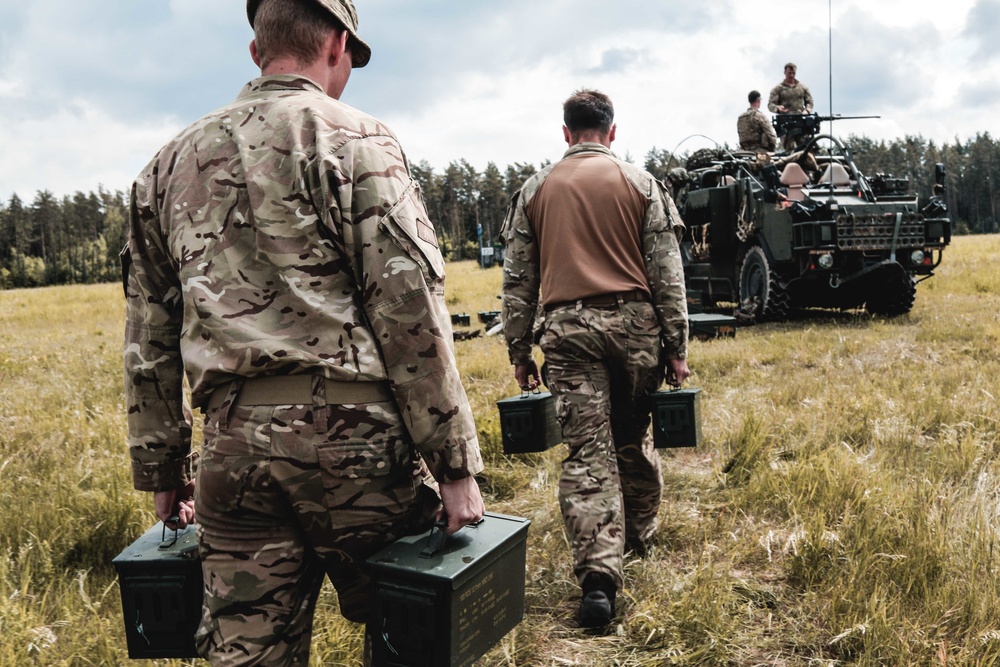 Battle Group Poland Continues Weapons Training Event with U.K. Army