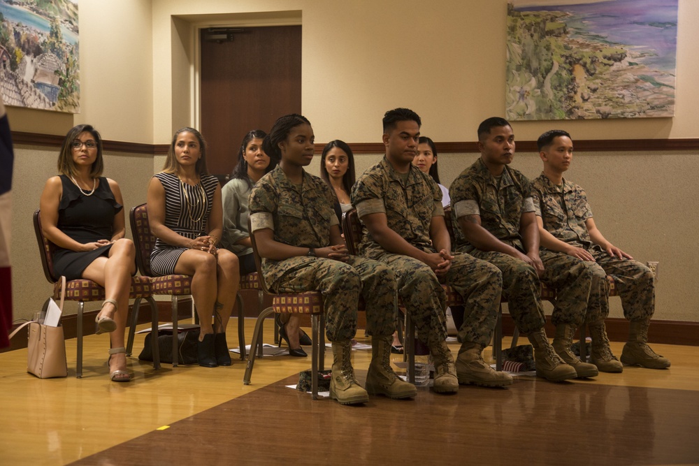 MCIPAC hosts a naturalization ceremony