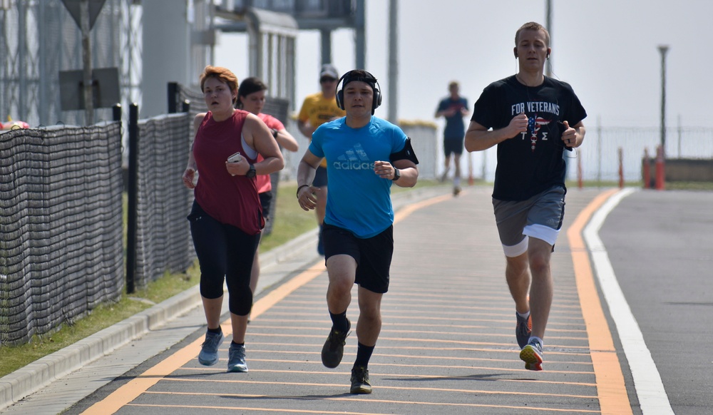 Blue Ridge holds a 5 kilometer run in support of SAPR, DAPA, and Suicide Awareness.