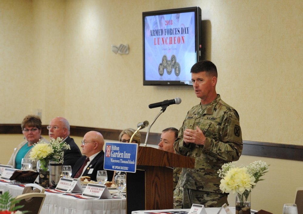 Community honors 10th Mountain Division Soldiers at Armed Forces Day Luncheon