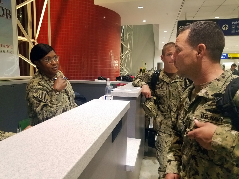 ECRC Assists Returning NAVELSG Sailors