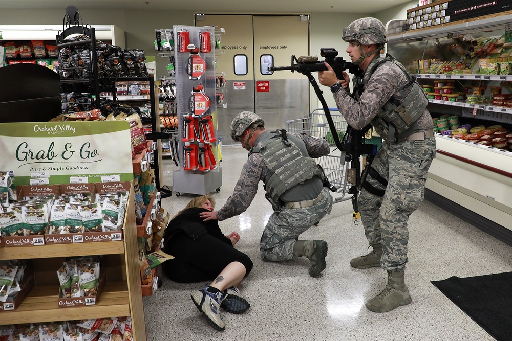 Active Shooter Exercise held at Selfridge Air National Guard Base Michigan