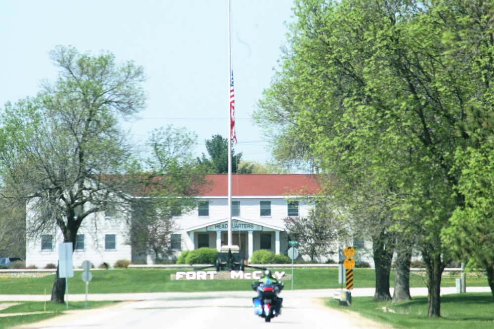 Flag set at half-staff at Fort McCoy for 2018 National Peace Officers Memorial Day