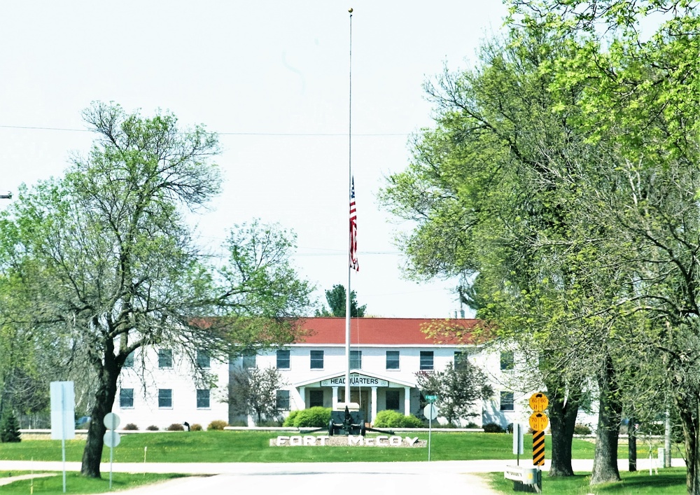 Flag set at half-staff at Fort McCoy for 2018 National Peace Officers Memorial Day