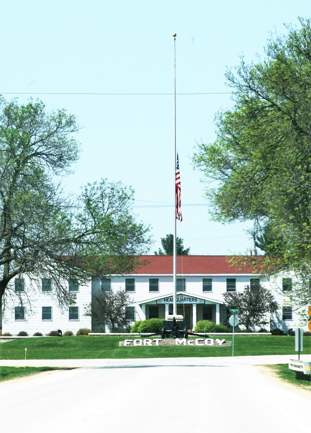 Flag set at half-staff at Fort McCoy for 2018 National Peace Officers Memorial Day
