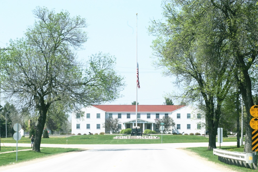 Flag set at half-staff at Fort McCoy for 2018 National Peace Officers Memorial Day