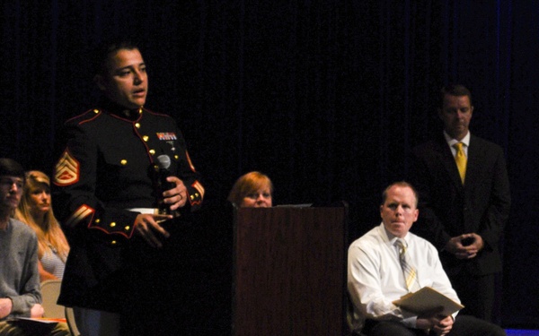 Marine Corps Recruiting Station Nashville awards 2018 Semper Fidelis All-Americans