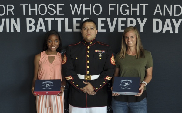 Marine Corps Recruiting Station Nashville awards 2018 Semper Fidelis All-Americans