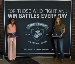 Marine Corps Recruiting Station Nashville awards 2018 Semper Fidelis All-Americans